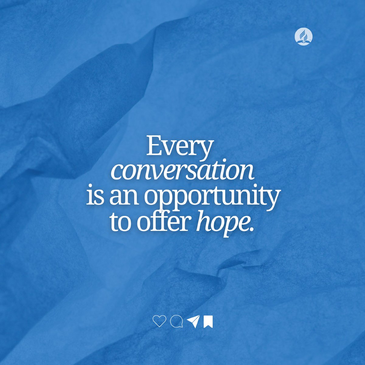 "The hope of the gospel gives meaning to life and a future to every nation under the heavens." - Mark Finley 

The Gospel is more that just a good news. It's hope mean for the while wolrd. 

 When life feels messy or uncertain, Jesus brings peace and purpose like nothing else.