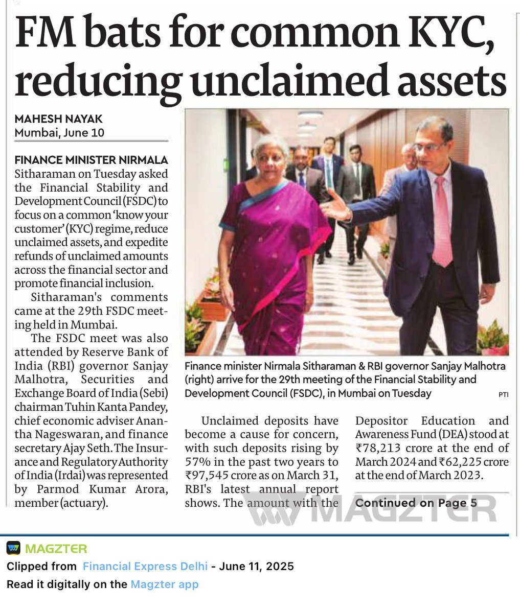 Aadhaar is a unique KYC it has been complicated by multiple others and now we again want a common KYC. Amazing!