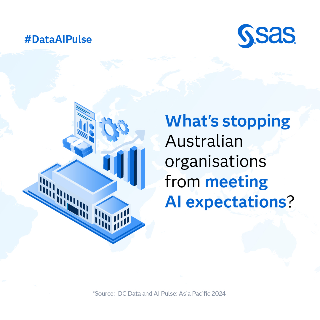 What are Australian organisations expecting from #AI? Discover the trends and expectations shaping the future of AI adoption. Get the full report now! 2.sas.com/6015NNZWl #DataAIPulse