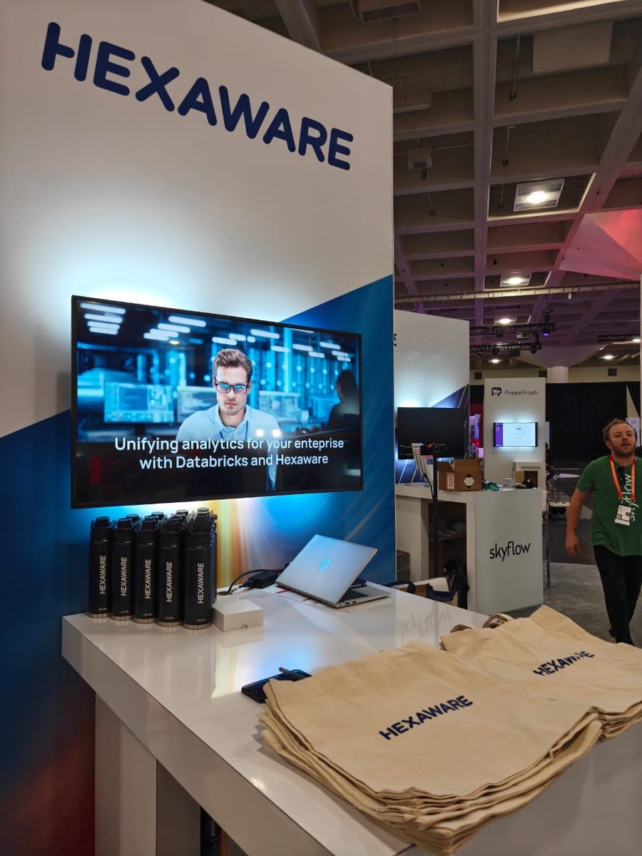 HexawareGlobal's tweet photo. Day 1 at #DatabricksSummit took #data to new heights! Thanks for sharing your vision with Hexaware. Keep exploring with Hexaware https://t.co/Xn3an4aDKD our lightning talk session, book a meeting, and visit us at booth #644!
#DatabricksSummit #EnterpriseAnalytics #AI #GenAI https://t.co/jkfoltzY64