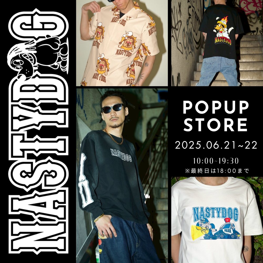 NastyDog POPUP」期間限定オープン！ チャンネル登録者数300万人超の