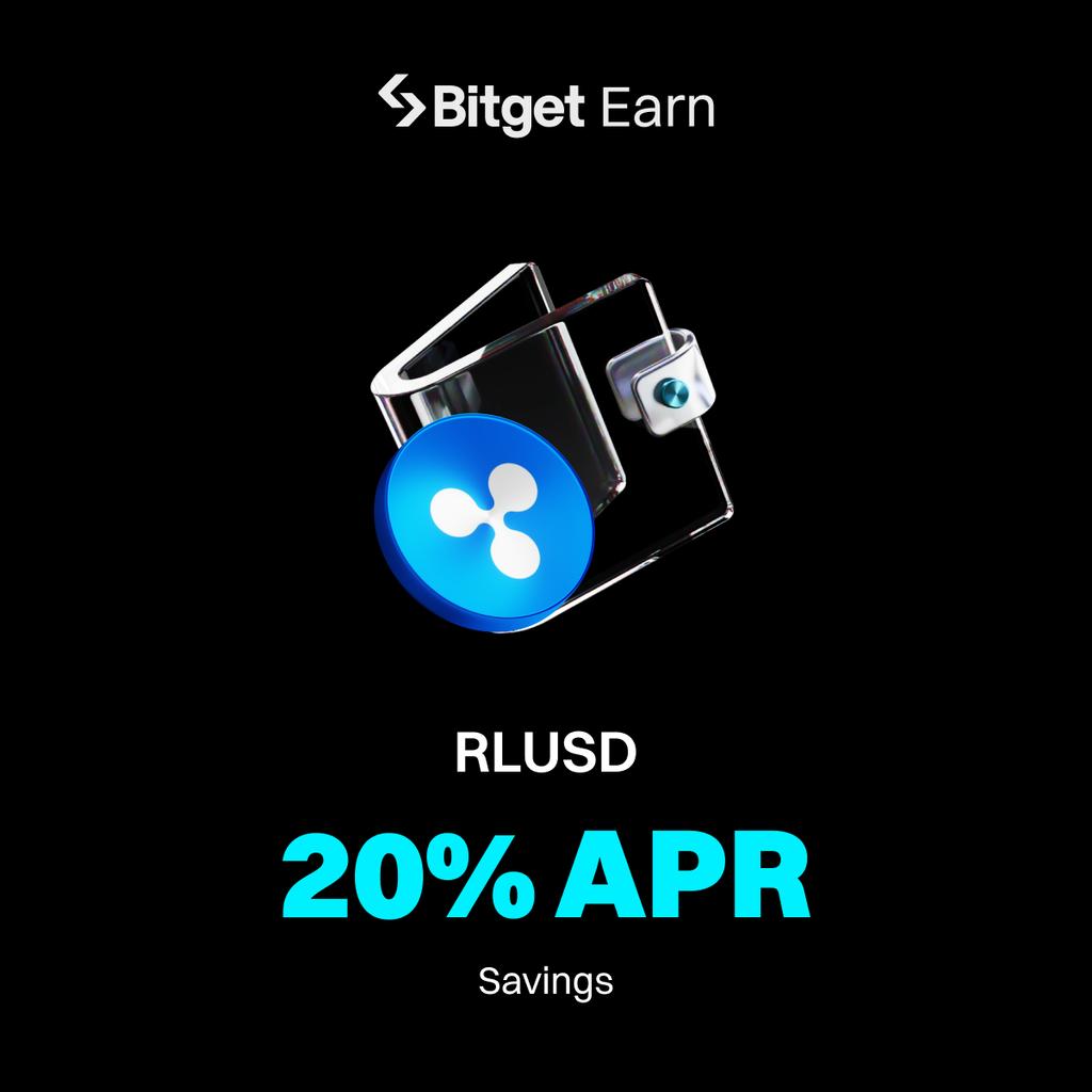 🚀#RLUSD Savings is live on #BitgetEarn! 

💰Enjoy an amazing 20% APR
🎯Supplies are limited—don’t miss your chance

📅June 5 - June 19

👉 Discover more:
bitget.com/support/articl…