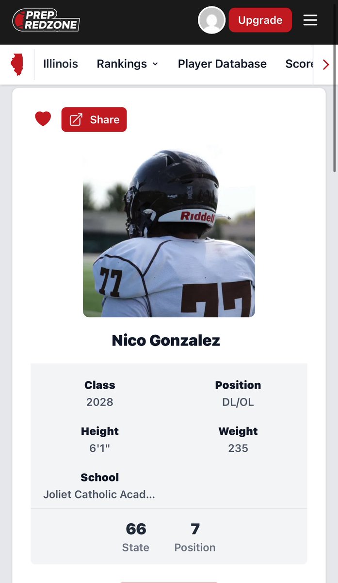 Nico Gonzalez (@nico_gonzo99) on Twitter photo Thank you <a href="/PrepRedzone/">Prep Redzone 🏈</a> for ranking me #66 overall and #7 OL/DL in the class of 2028. #OnlyUp <a href="/PrepRedzoneIL/">Prep Redzone Illinois</a> <a href="/OJW_Scouting/">PrepRedzone Oliver</a> <a href="/CoachHayward/">Zack Hayward</a> <a href="/LemmingReport/">Tom Lemming</a> <a href="/HilltoppersFB/">JCA Football</a> <a href="/EDGYTIM/">Timothy “EDGYTIM” OHalloran</a> Thank you <a href="/PrepRedzone/">Prep Redzone 🏈</a> for ranking me #66 overall and #7 OL/DL in the class of 2028. #OnlyUp <a href="/PrepRedzoneIL/">Prep Redzone Illinois</a> <a href="/OJW_Scouting/">PrepRedzone Oliver</a> <a href="/CoachHayward/">Zack Hayward</a> <a href="/LemmingReport/">Tom Lemming</a> <a href="/HilltoppersFB/">JCA Football</a> <a href="/EDGYTIM/">Timothy “EDGYTIM” OHalloran</a>