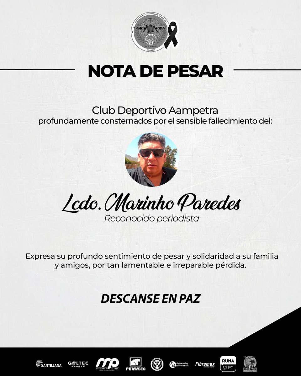 🔵 Nota de pesar 🕊️