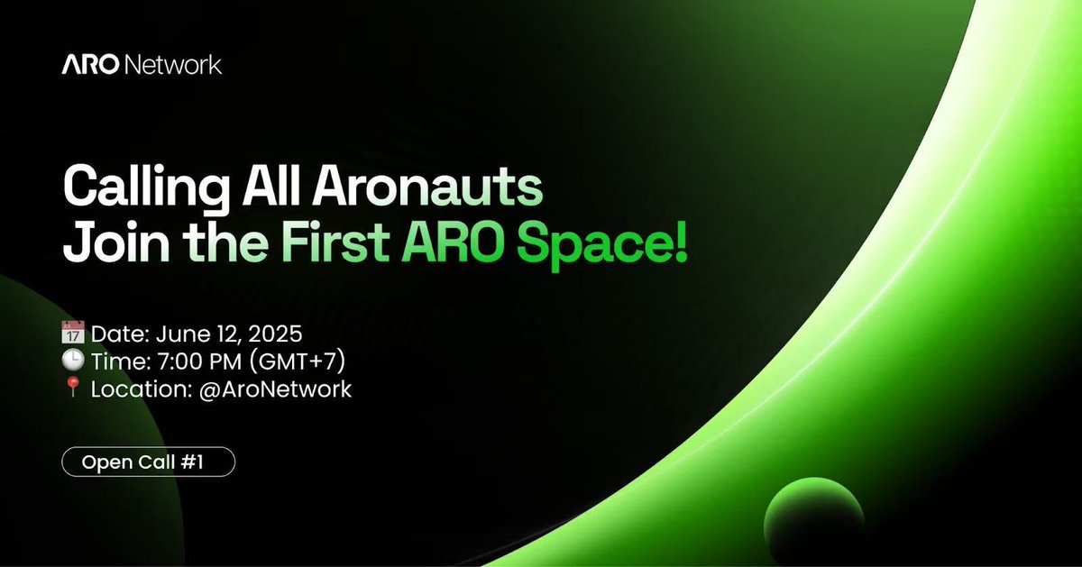 💫Pioneers, it's time to gather!

We're hosting a special community call to share exciting updates and connect with you all!

🗓 Date: June 12, 2025
🕒 Time: 7:00 PM (GMT+7)
📍 Link: x.com/i/spaces/1lDxL…
 ⏱ Duration: 30–45 mins

We'll be covering:
• Seed round success and