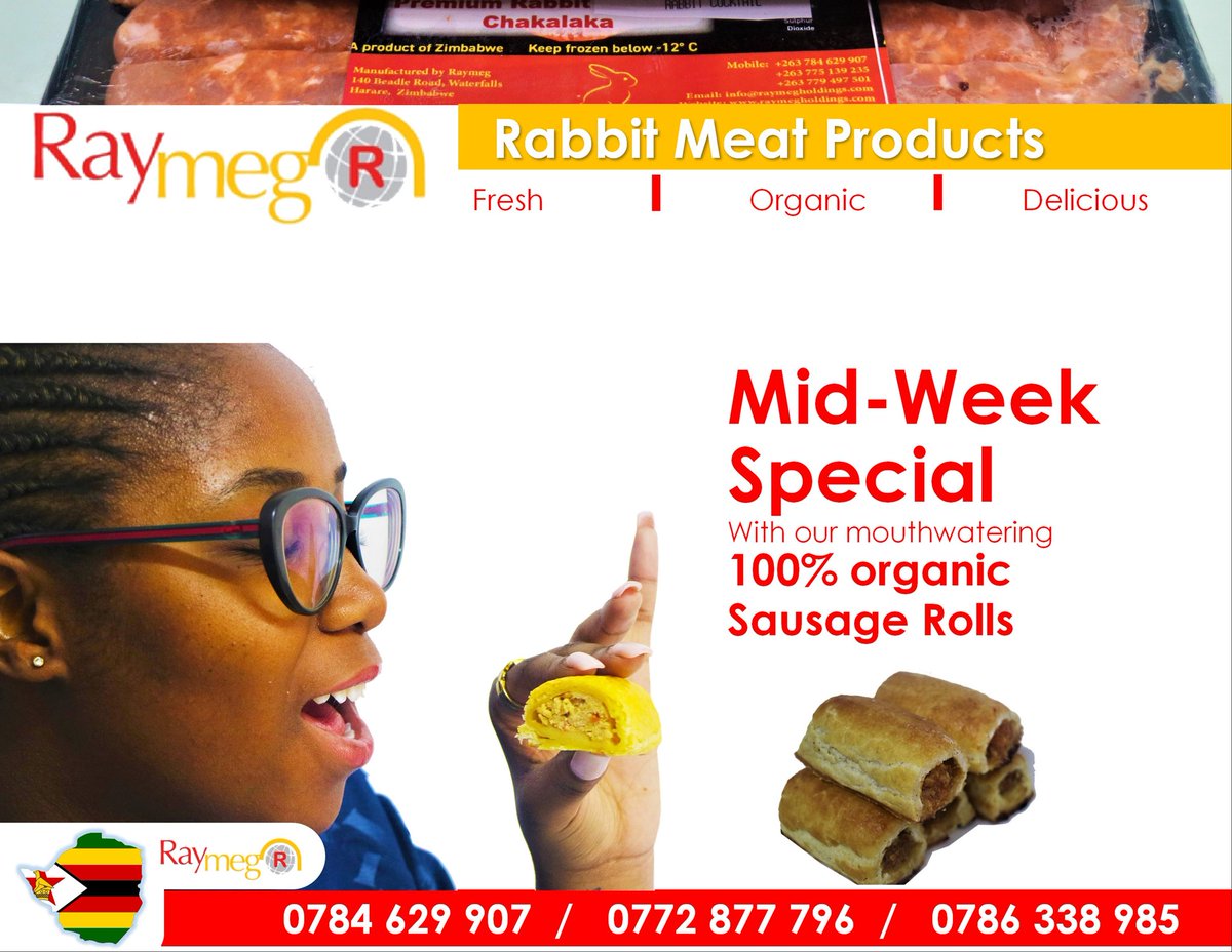 Lunch is served!Enjoy our mid-week special, Raymeg sausage rolls. Visit Raymeg Rabbit Grill and Chillspot, the home of the best rabbit meat dishes in town 😋!
#raymegrabbit #simplydelicious #flamegrilledburger #HealthyEating