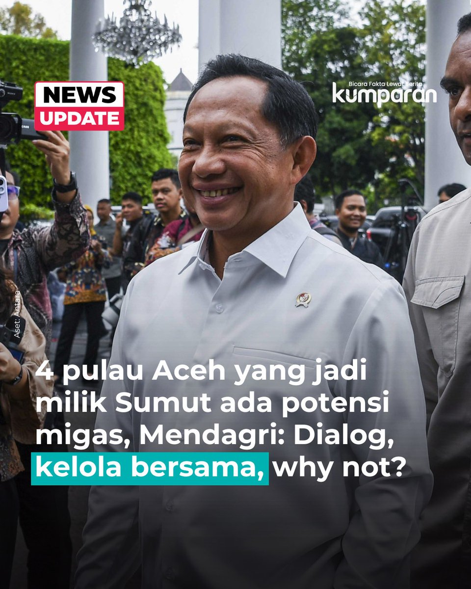 abu_waras's tweet photo. 4 Pulau itu kan masih ada di Wilayah Aceh yang juga masih di Wilayah NKRI, kan bisa dikelola bersama tanpa harus dipindah jadi milik Sumut.
iya engga sih? https://t.co/Cy2gMCgR2E