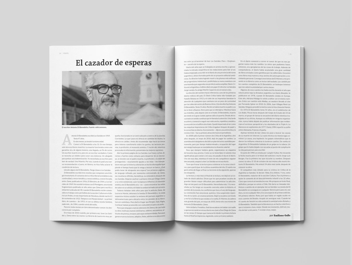 Cuadernos Hispanoamericanos (@cuadernos_hisp) on Twitter photo "Dicen que los que prueban cocaína de grandes tienen mayor dificultad para administrar la adicción. Algo así me pasó con Di Benedetto" <a href="/emilianogullo/">Emiliano Gullo</a> | PERFIL de ANTONIO DI BENEDETTO 🗞️cuadernoshispanoamericanos.com/el-cazador-de-… "Dicen que los que prueban cocaína de grandes tienen mayor dificultad para administrar la adicción. Algo así me pasó con Di Benedetto" <a href="/emilianogullo/">Emiliano Gullo</a> | PERFIL de ANTONIO DI BENEDETTO 🗞️cuadernoshispanoamericanos.com/el-cazador-de-…