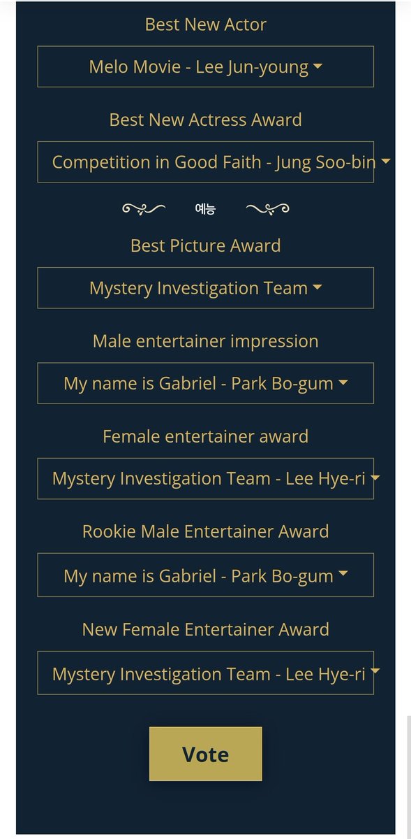 #이혜리 #정수빈 #선의의경쟁
#FriendlyRivalry #Hyeri #LeeHyeri #ChungSubin

Go vote in this survey for Blue Dragon Series Awards 2025 🎉👍🏽👏

SERIES
Best Picture: Competition in Good Faith
Best Actress: Lee Hye-ri
Best Supporting Actress: Kang Hye-won/ Oh Woo-ri
Best New Actress:
