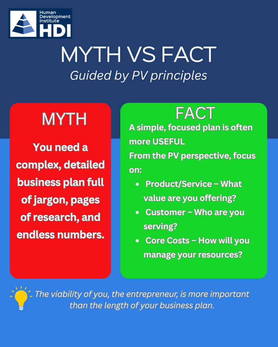 hdiPNG_official's tweet photo. 💡 Think you need a 50-page business plan to start a business? Think again!
YOU, the viable entrepreneur, matter more than a thick document.
✅ Take the FREE #BSOL Scorecard to gauge your readiness: https://t.co/moi2CDywg0
#PVBS #StartSmart #SmallBusiness https://t.co/vTDWuK0mKO