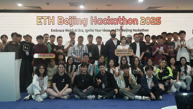 🎉 Wrapping up an amazing #ETHBeijing 2025!  

BGA proudly sponsored a track at this incredible 3-day hackathon and our lead, <a href="/jg13nn/">Glenn T.</a> delivered an inspiring keynote on #BlockchainForGood 🎤 

Winners announced: 
🥇 PawHome (<a href="/pwhattie/">Evta</a>) - Blockchain pet adoption + virtual