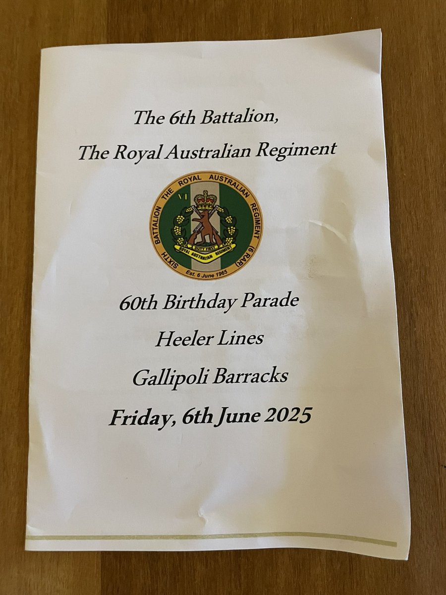 SEAC_ADF's tweet image. A privilege to attend the 60th Anniversary Parade of #AusArmy 6th Battalion, The Royal Australian Regiment at Gallipoli Barracks. My thanks to the CO &amp;amp; RSM for the kind invitation. Equally, CPL Oskah Marshall was an excellent host and is an impressive NCO.

#YourADF #DutyFirst 🇦🇺