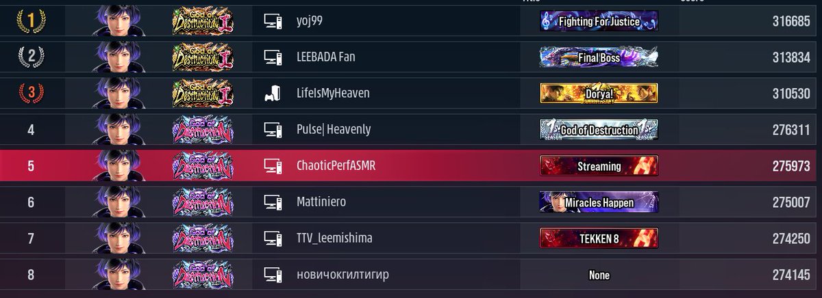 oh yeah, finished stream here, learning characters to counter them is def the tech. will most likely be learning LEO next :3