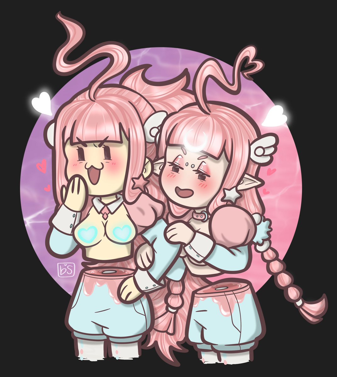 bongslimes's tweet photo. another of mine and my partner's bubbly themed avis on @gaiaonline #oC #originalcharacters #coupleart https://t.co/eL0IQxs2YW