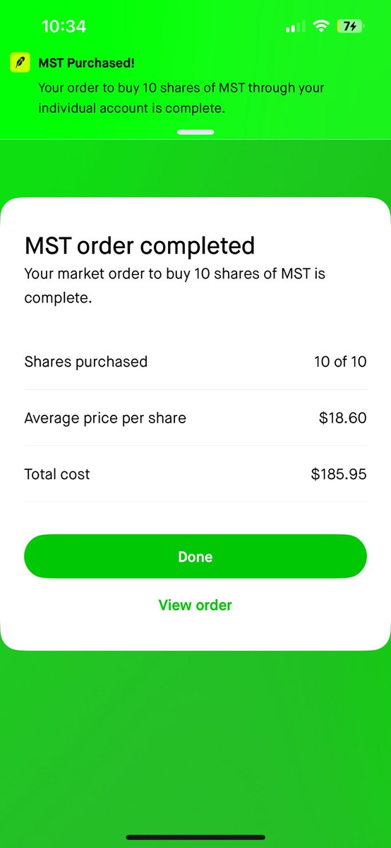 king_sulaman's tweet image. Bought another 10 shares of $MST this week. Consistency is key with whatever you’re doing whether stocks, crypto, bitcoin mining. MST gang let’s follow each other!