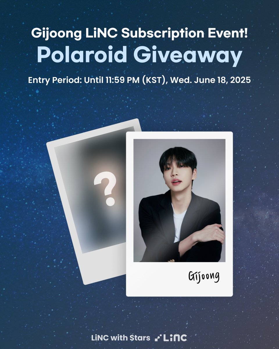 기중의 채팅방에 놀러오세요!🦒

📢 참여 방법
1. LiNC 앱 다운로드하기
2. LiNC에서 기중 채팅방 구독하기
3. 채팅방에 ‘기중 2행시’ 남기기
4. 메시지 화면 캡처 후, 이 게시물에 댓글로 업로드
👉 기중이 직접 2행시를 고릅니다!

🎁 추첨을 통해 총 3분께 기중의 폴라로이드 사진을 드립니다.