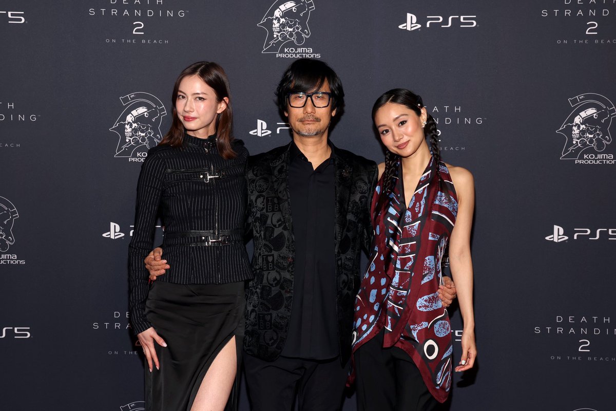 HIDEO_KOJIMA_EN's tweet image. With Lauren Tsai and Shioli Kutsuna.