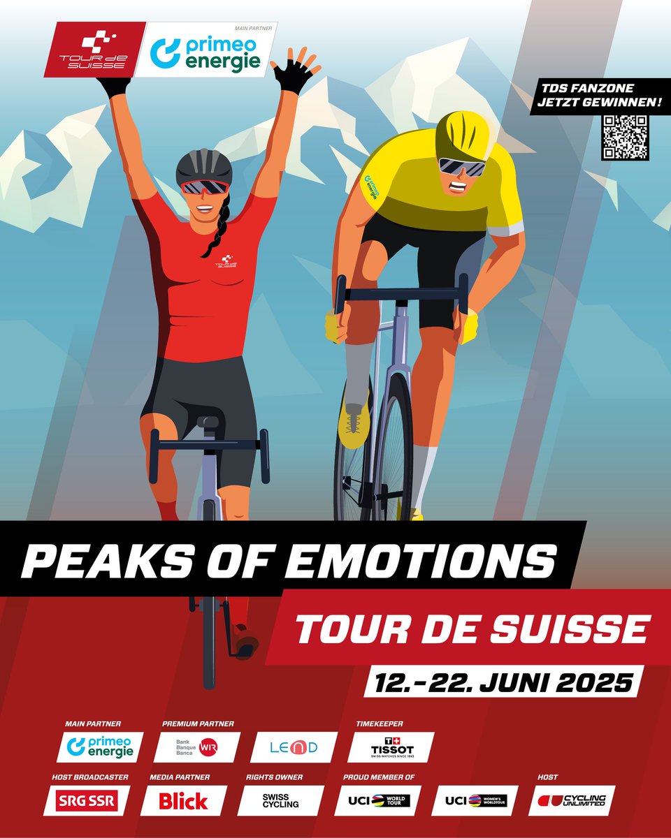 💐Pour la 1ére fois de son histoire, il est placé avant l’édition hommes, la 5ème édition du  <a href="/tds/">Tour de Suisse</a> Femmes 🇨🇭 comptant pour l’ <a href="/UCI_WWT/">UCI_WWT</a> se déroule de ce jeudi 12 jusqu’au dimanche samedi 15 Juin .