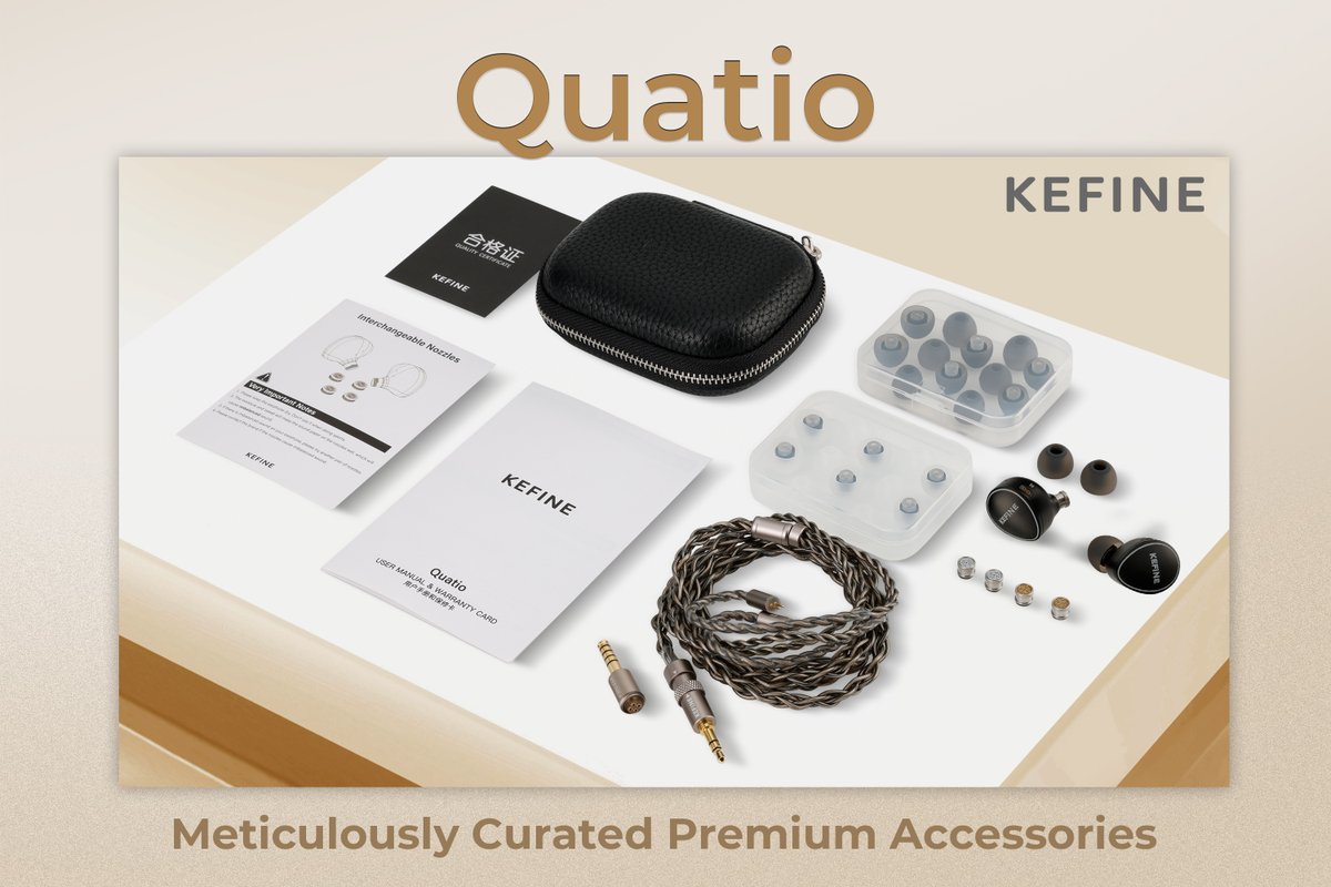 🎉Ready to unlock our Full KEFINE Quatio Experience!✨
1⃣Dual-Terminal Freedom🔌
2⃣Silver-OCC Hybrid Cable☀
3⃣4-Tip Acoustic Tuning System🎯
👀Precision-engineered for those who hear the difference~🎧
#KEFINE #Quatio #IEM #HiFiGear #Music #Audio