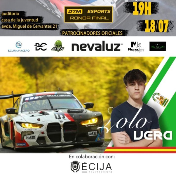 The news is finally out.

I will race the DTM Season finale in front of the people of my hometown.

This is a dream come true for me, and one of the objectives I had when I started racing as a child.

Massive thanks to everyone who supported me on the journey ❤️

More news 🔜