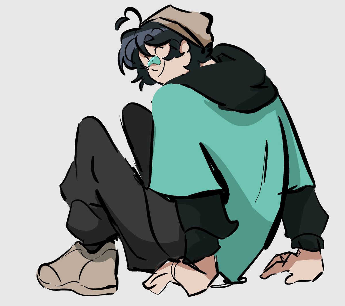 bagofturnips's tweet image. Little oc art. a bit of it