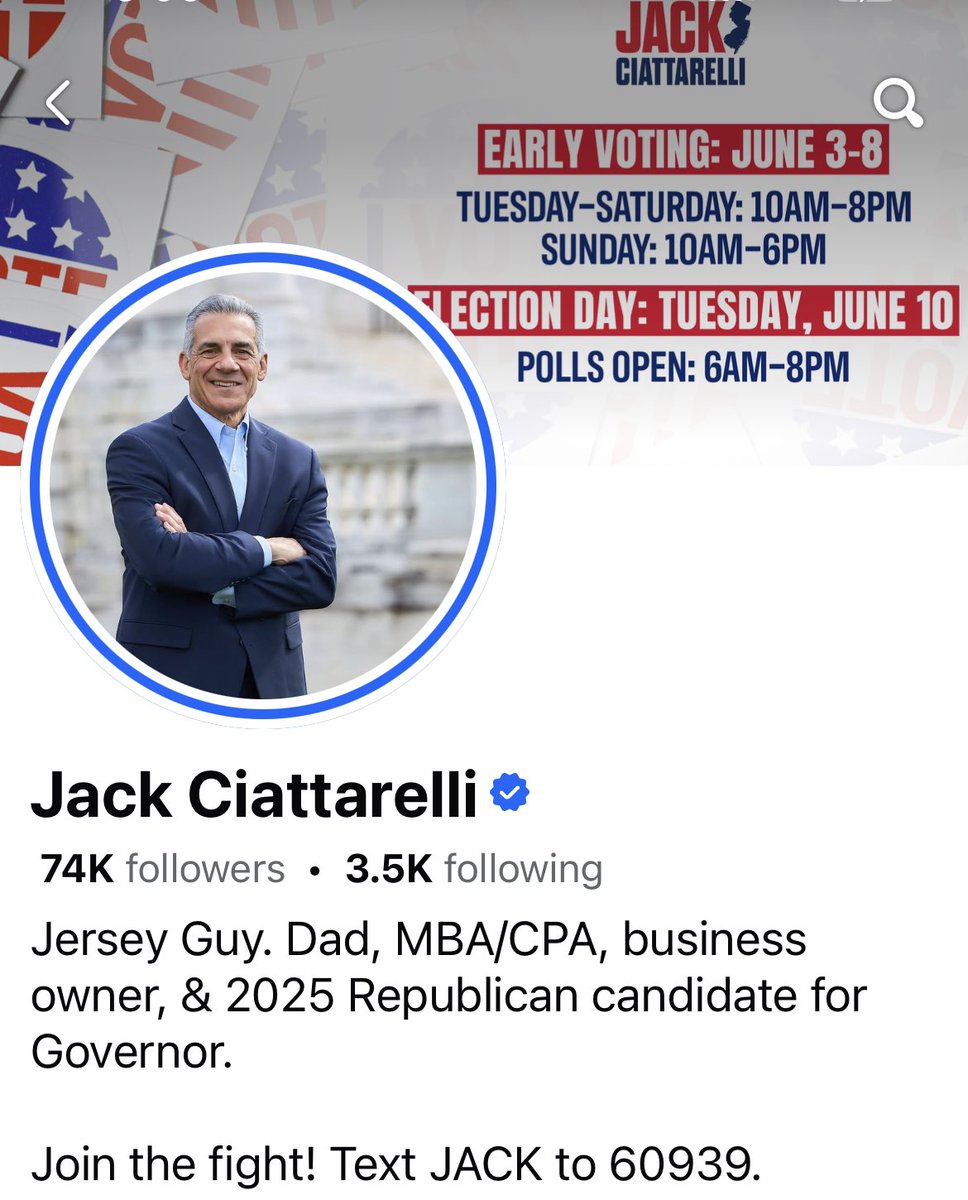 Connecticut Unaffiliated (@ctunaffiliated) on Twitter photo 🛑 A Race to Watch 🛑
The results of yesterday’s primary in the New Jersey Gubernatorial race matches up <a href="/RepSherrill/">Rep. Mikie Sherrill</a> (<a href="/DNC/">Democratic Party</a> /Fmr. <a href="/USNavy/">U.S. Navy</a> Helicopter Pilot) vs. Jack Ciattarelli (<a href="/GOP/">GOP</a> / <a href="/realDonaldTrump/">Donald J. Trump</a> Endorsed Businessman).
Any initial thoughts on this “bellwether” race? 🛑 A Race to Watch 🛑
The results of yesterday’s primary in the New Jersey Gubernatorial race matches up <a href="/RepSherrill/">Rep. Mikie Sherrill</a> (<a href="/DNC/">Democratic Party</a> /Fmr. <a href="/USNavy/">U.S. Navy</a> Helicopter Pilot) vs. Jack Ciattarelli (<a href="/GOP/">GOP</a> / <a href="/realDonaldTrump/">Donald J. Trump</a> Endorsed Businessman).
Any initial thoughts on this “bellwether” race?