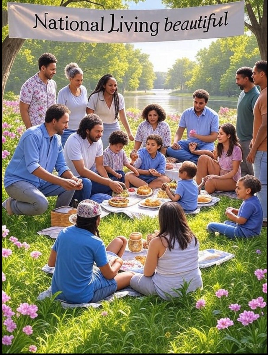 Grok interpretation of National living beautiful day