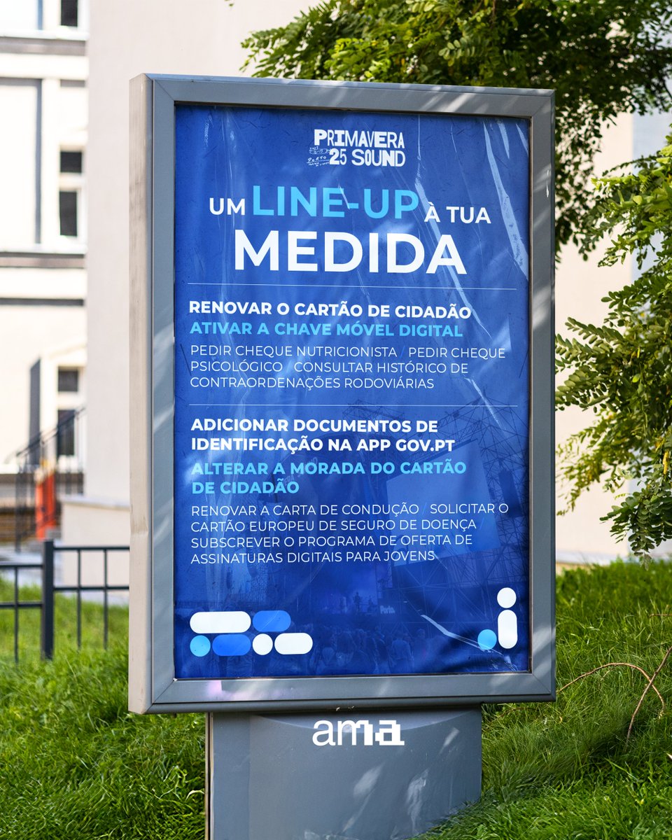 🎶Serviços Públicos onde e quando precisas é música para os teus  ouvidos?

Então prepara-te: a AMA vai fazer parte do line-up do Primavera Sound  Porto com uma experiência feita à tua medida.

Vemo-nos por lá?👀

#AmaGov #AmaNoPrimavera #Digital #ConstruirOFuturo