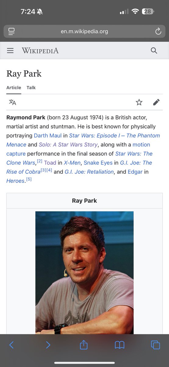 Thanks for checking it out <a href="/IAMRayPark/">Ray Park</a> #darthmaul