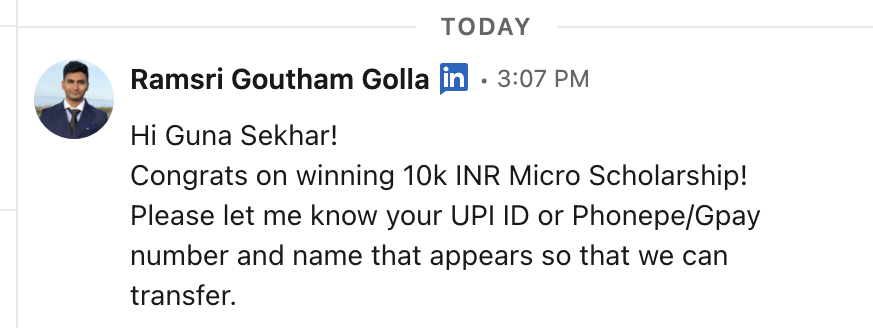 Guna Sekhar Venkata Chennaiah Chakka (@codevlogger) on Twitter photo Tq for <a href="/ramsri_goutham/">Ramsri Goutham Golla</a> for selecting me as a 10k micro sponsorship for my project github.com/chakka-guna-se… Tq for <a href="/ramsri_goutham/">Ramsri Goutham Golla</a> for selecting me as a 10k micro sponsorship for my project github.com/chakka-guna-se…