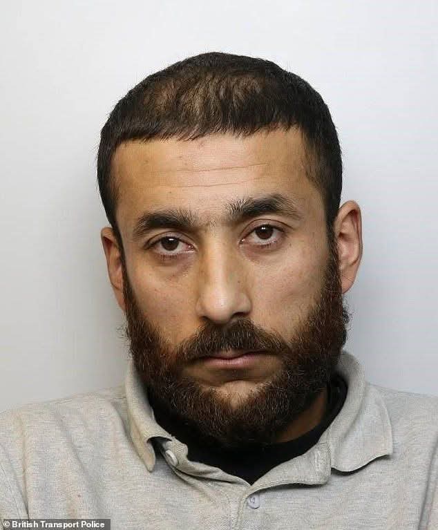 Be aware - this train predator will be out in around 3 months as he was only given a short sentence.

A man who sexually assaulted three women on various train services across the capital, including the London Underground, has been jailed for just 27 weeks of which he will serve