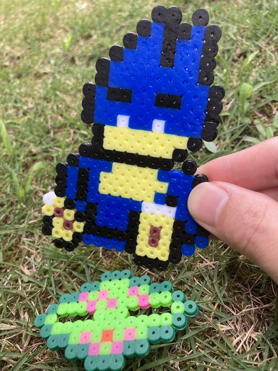 #アイロンビーズ　作品紹介　　
『#ゴンベ』

お花のそばで、座ったままお昼寝ゴンベ🌼💤
アイロンビーズで立体的につくってみました。

#ポケモン #ビーズクラフト #ハンドメイド好きと繋がりたい　#ハンドメイド