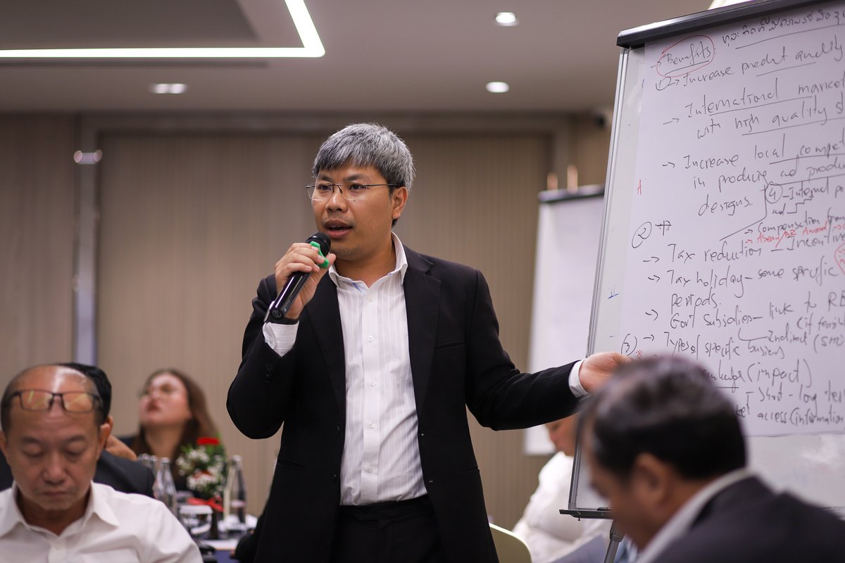 UNDP Lao PDR (@undplaopdr) on Twitter photo As Lao PDR nears LDC graduation, shifting trade terms may pose challenges, but a 🇱🇦 workshop reframed this as an opportunity.
With 🇸🇪 support, gov, biz, academia & civil society explored how responsible business can drive competitiveness.
<a href="/SwedeninAP/">Sweden in Asia Pacific</a> <a href="/BizHRAsia_UNDP/">UNDP Business and Human Rights</a> <a href="/UNinLaoPDR/">UN in Lao PDR</a> As Lao PDR nears LDC graduation, shifting trade terms may pose challenges, but a 🇱🇦 workshop reframed this as an opportunity.
With 🇸🇪 support, gov, biz, academia & civil society explored how responsible business can drive competitiveness.
<a href="/SwedeninAP/">Sweden in Asia Pacific</a> <a href="/BizHRAsia_UNDP/">UNDP Business and Human Rights</a> <a href="/UNinLaoPDR/">UN in Lao PDR</a>