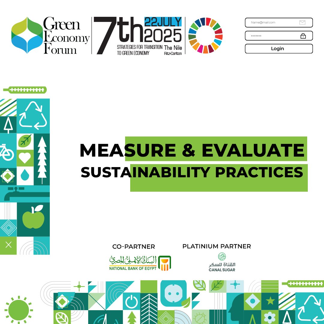 Don’t miss the 7th Green Economy Forum and discover the latest developments of sustainability reporting frameworks, the key differences between them, and how to choose the right report for you
Book your seat: shorturl.at/MDqKa

📅22 July 2025,📍The Nile Ritz-Carlton Cairo