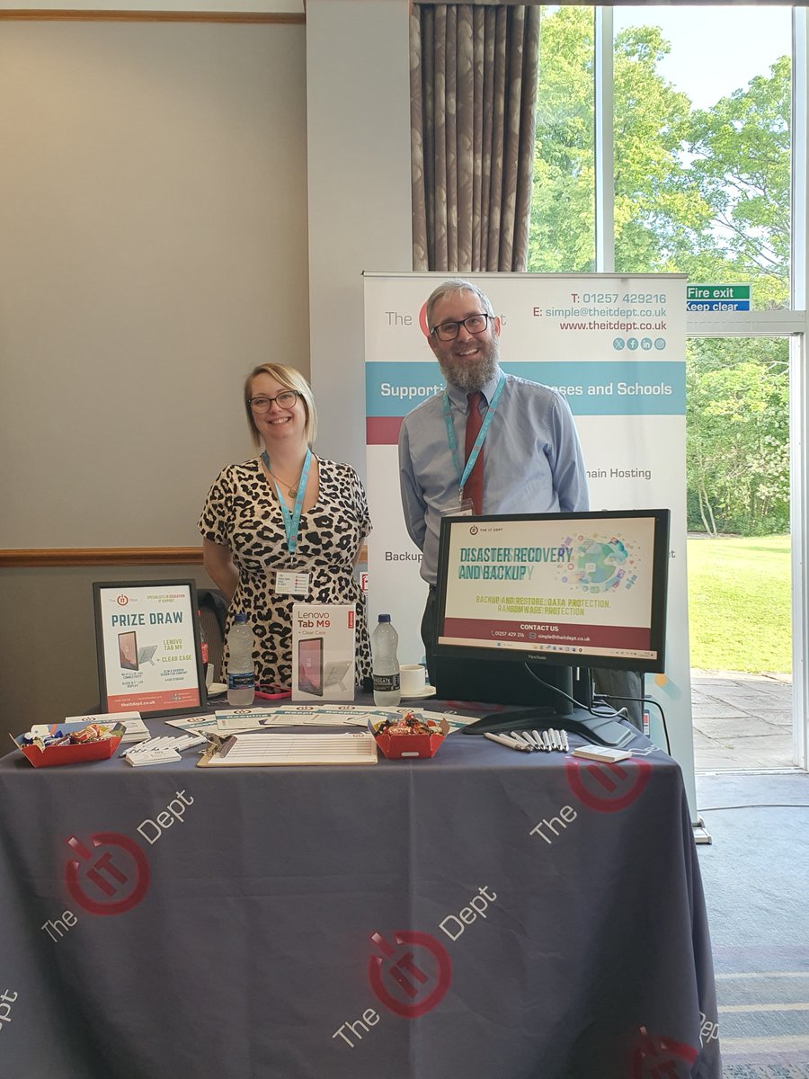 LASBM's tweet image. 💻 A warm welcome to @theitdept at the #LASBM Conference.
&quot;With 20+ years&apos; experience, we provide reliable, knowledgeable IT support tailored for schools across Lancashire—because great education needs great tech&quot; 🏫🔧
 #SchoolIT #EdTechSupport