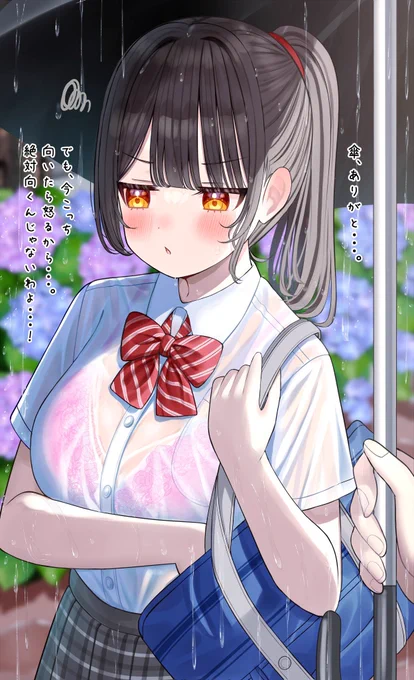 梅雨の時期にこういうドキドキする学生時代を送りたい人生でした…