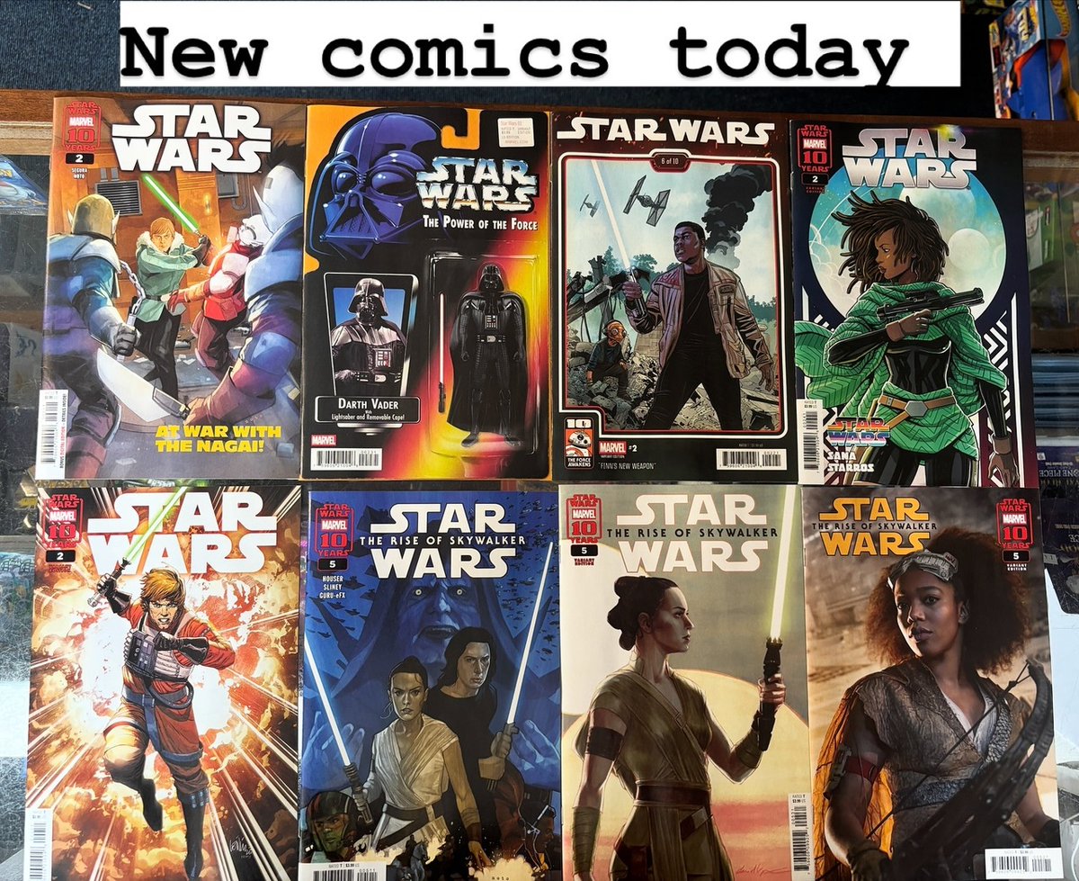 From Insta: instagr.am/p/DKwY2htKtlS/
Two new Star Wars Wars Comics hit the shelves today which covers are you picking up? #starwars #starwarscomics