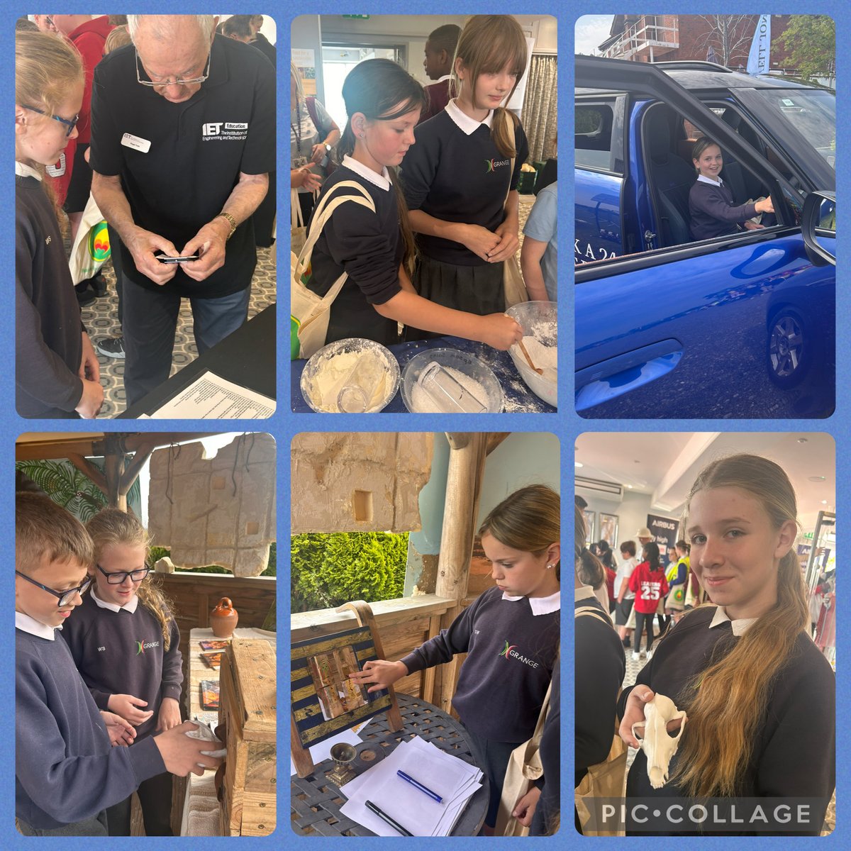 Year 6 exploring the Careers Carnival #GrangeInspire ⁦<a href="/GrangeMissA/">GrangeMissA</a>⁩ ⁦<a href="/GrangeMrsMcG/">Mrs McGilloway</a>⁩ ⁦<a href="/GrangeMrsM/">Mrs Marsh</a>⁩ ⁦<a href="/P4LCheshire/">Passion for Learning</a>⁩