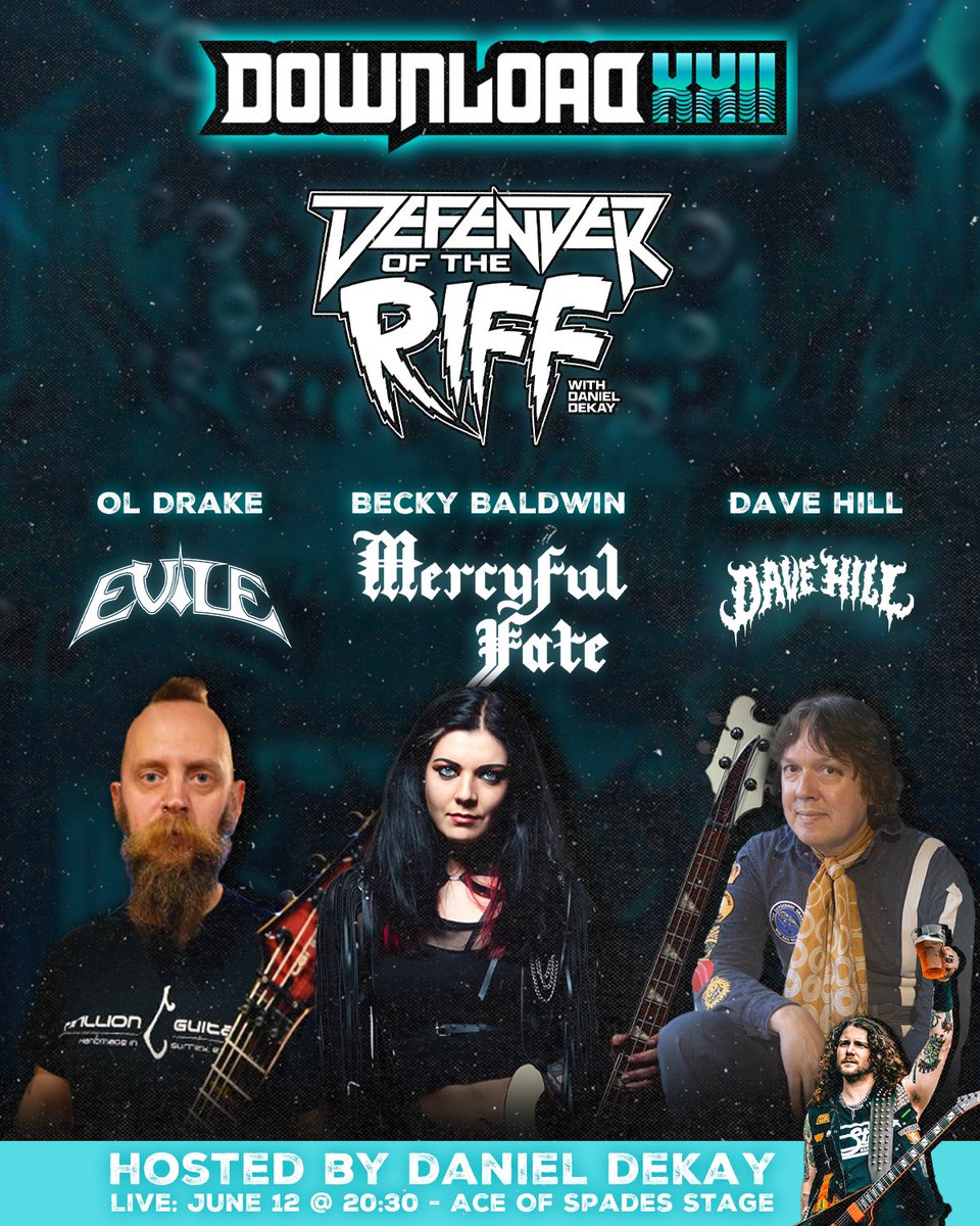 defender of the riff makes its overseas debut thursday night at <a href="/DownloadFest/">Download Festival</a>