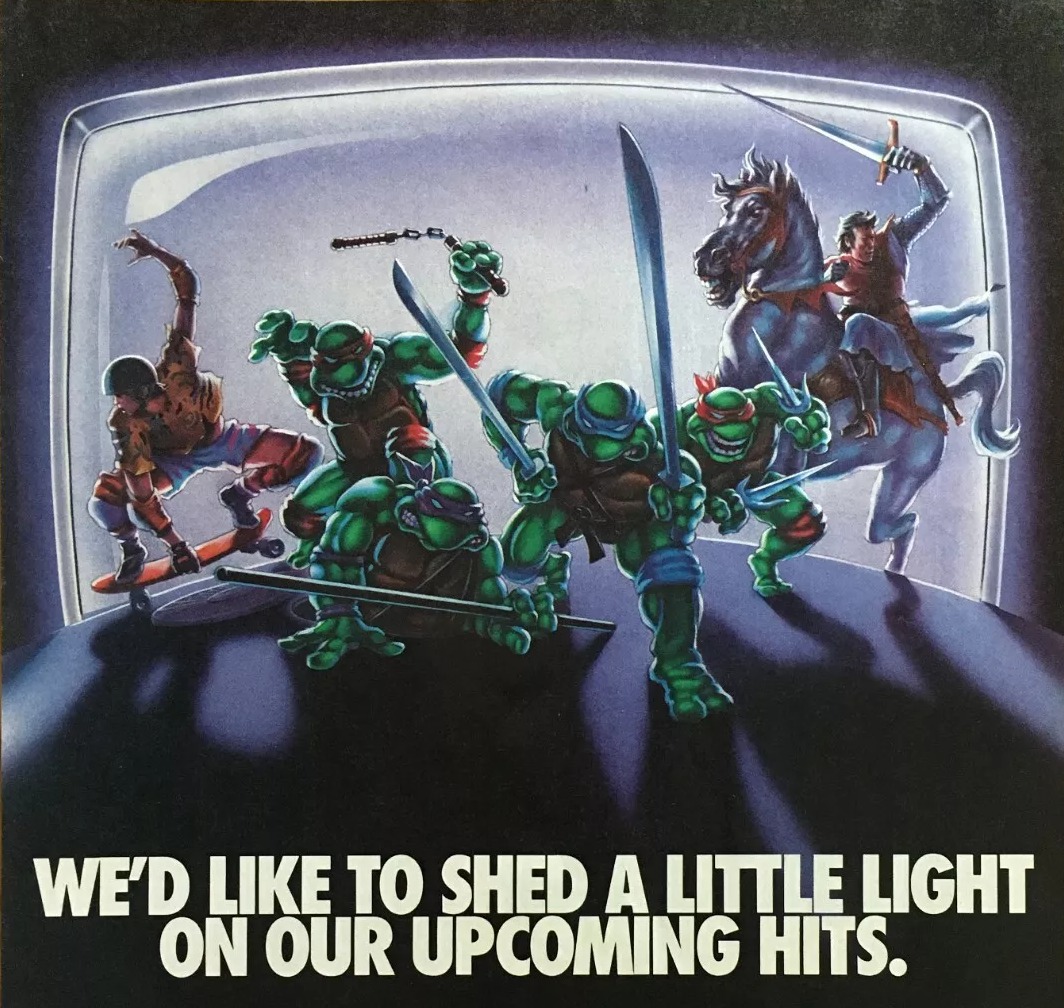 TheOldTurtleDen's tweet image. 1988 advertisement featuring the TMNT
This was right before the original Teenage Mutant Ninja Turtles video game for the Nintendo Entertainment System came out