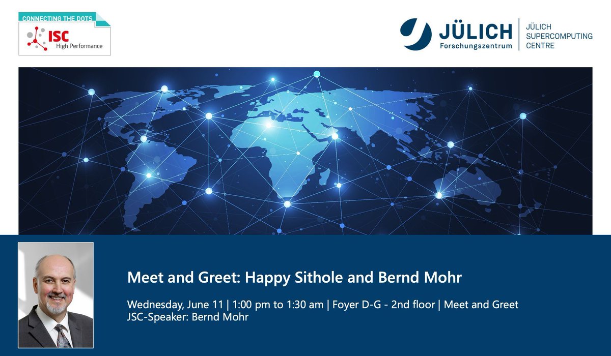fzj_jsc's tweet image. 🤝 Meet HPC experts in an informal setting!
Happy Sithole 🇿🇦 &amp;amp; Bernd Mohr 🇩🇪 share insights on #HPC strategy, system design and performance. Both co-created “HPC Around the World” at #ISC24 &amp;amp; #ISC25. Connect, learn, discuss.
➡️ isc.app.swapcard.com/widget/event/i…