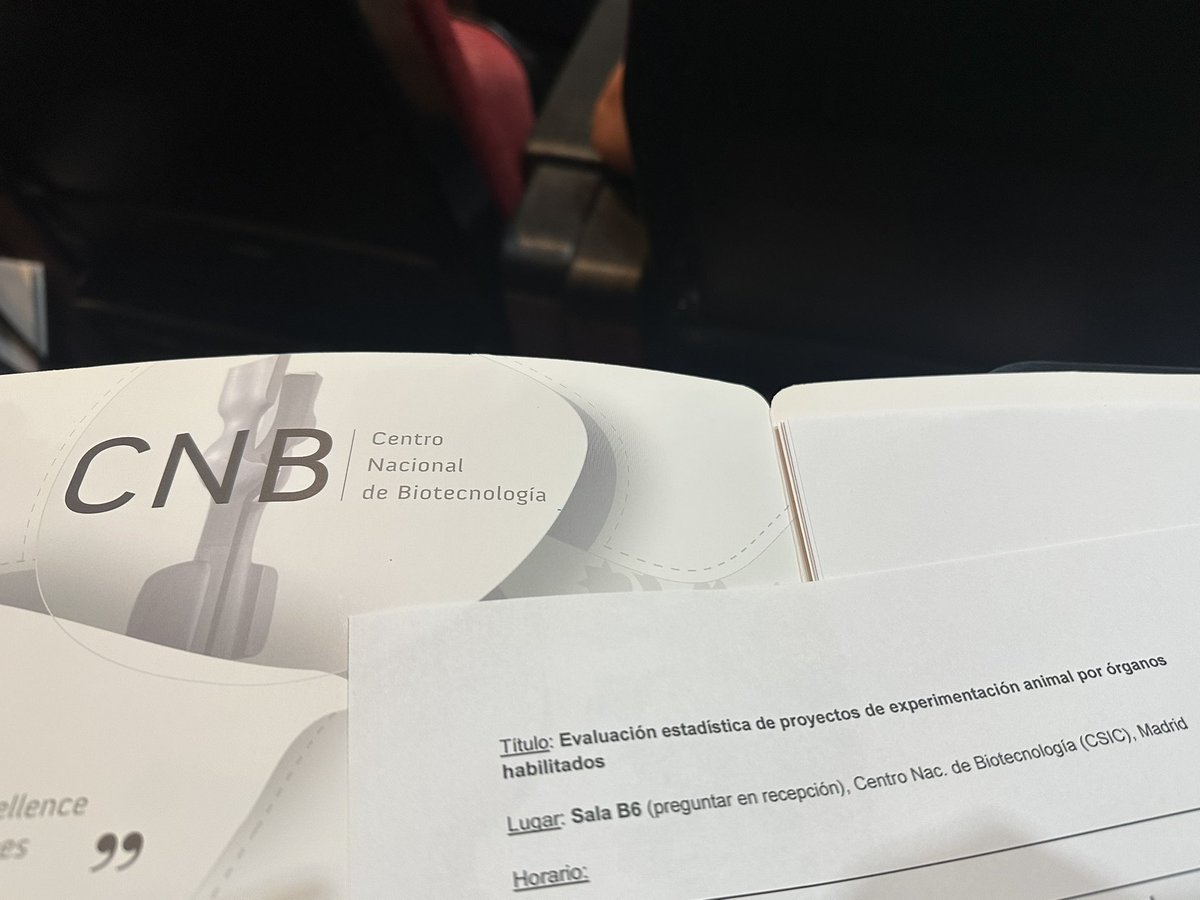 CristinaPintado's tweet image. Formándome en evaluación estadística de proyectos de experimentación animal #CEEA @uclm_es @VPinvestigaUCLM @MAmbBioquimUCLM