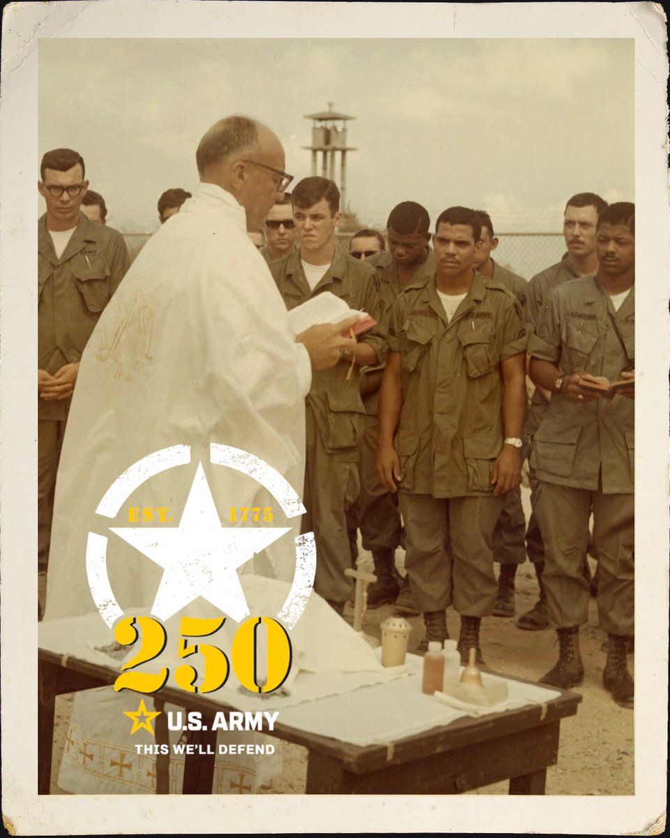 ArmyChaplains's tweet image. This Saturday, June 14, we celebrate 250 years of the U.S. Army’s unwavering service to our nation! From the Revolution to today’s modern battlefield, Army Chaplains have stood beside our Soldiers—offering strength, counsel, and faith in every season.
#Army250 #ArmyChaplainCorps