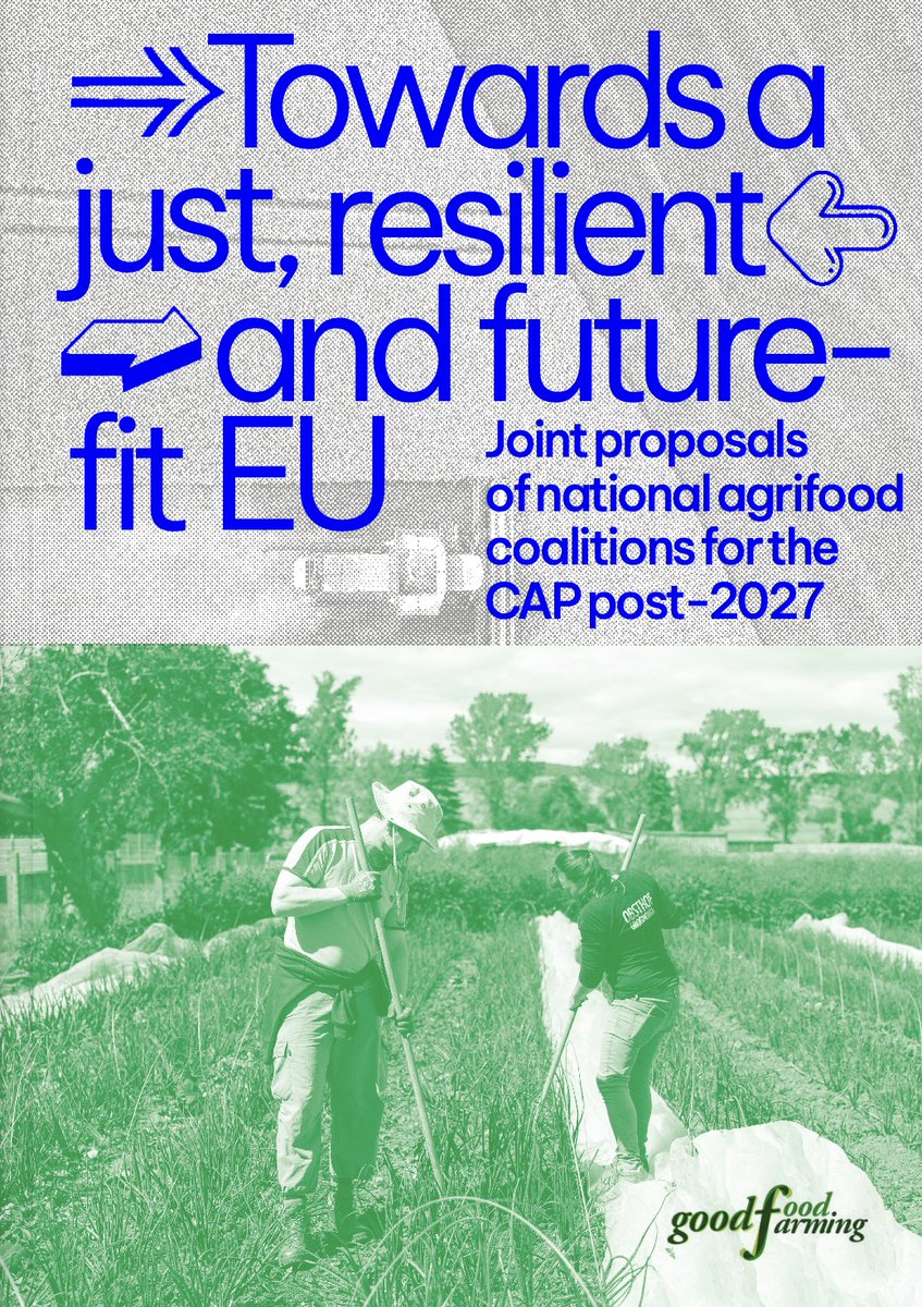 Ante esto, el rediseño de la futura #PAC justa DEBE:
🔹Priorizar a quién + lo necesita
🔹Apoyar a jóvenes, mujeres y nuev@s agricultor@s
🔹Fomentar sistemas agroalimentarios sostenibles 
🔹Promoción de #ganadería #extensiva
🔹Ambición ambiental real
Todo👇
goodfoodgoodfarming.eu/wp-content/upl…