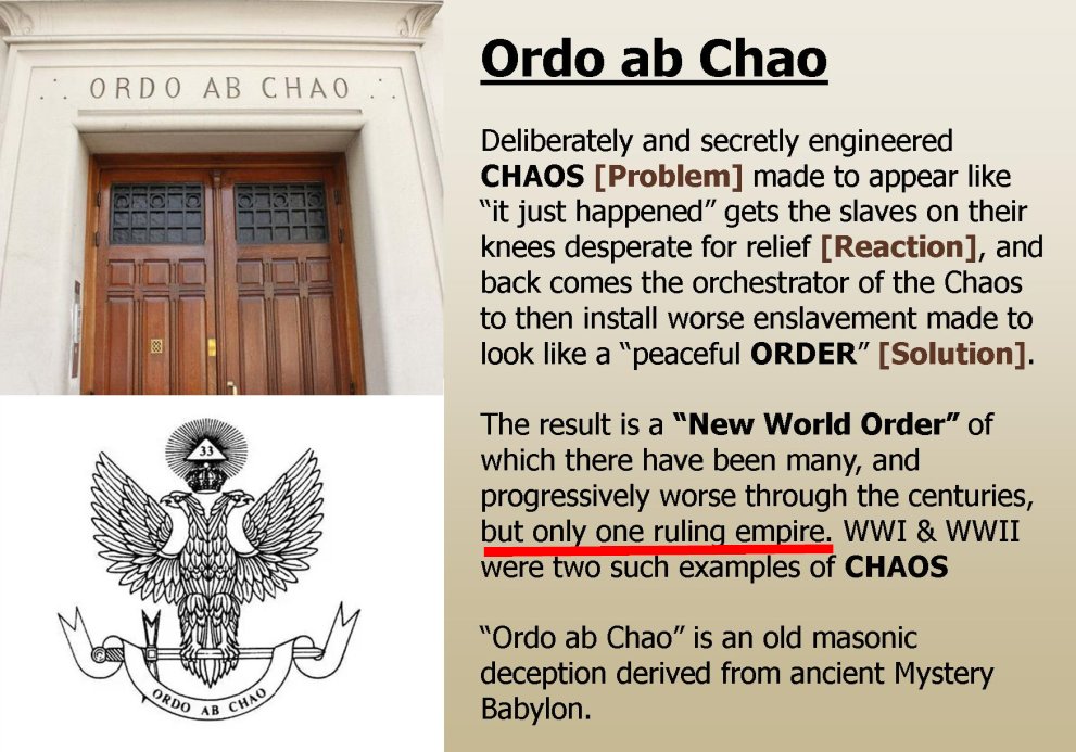 ...the universe is a battle between Asha (order) and Druj (chaos).

So the order is to symbolise "cosmic order"

classic example of 
"Ordo ab Chao"