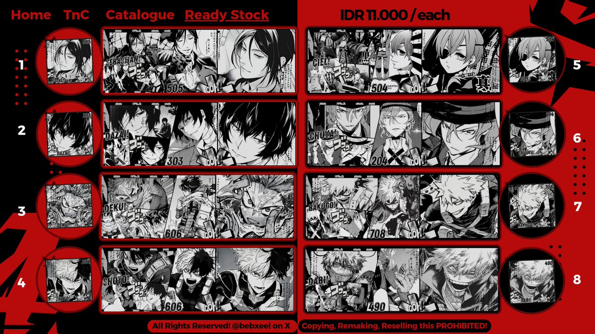bebxeel's tweet photo. Any interactions will be appreciated! ♡

Halo bebel bawa 32 layout ready stock manga dengan harga tertera. Sudah dapat ava png + jpg. Untuk booking bisa dilakukan di jam 19.00 wib, with fee +3K/each ya. Selamat jajan! ♡ #zonauang #zonajajan https://t.co/o0DohzU6s9