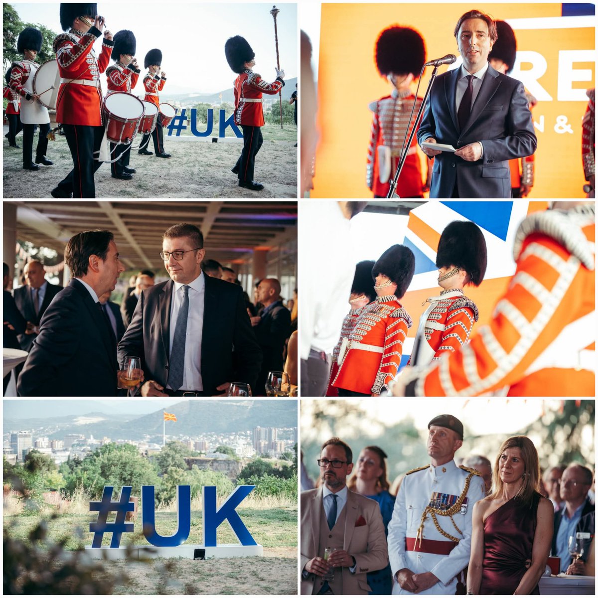 Yesterday we celebrated The King’s Birthday, welcoming Prime Minister <a href="/MickoskiHM/">Христијан Мицкоски</a>, Deputy Prime Minister <a href="/AlexandarMKD/">Aleksandar Nikoloski</a>, Government Officials, Parliamentarians, #Chevening alumni, civil society, media, businesses, army representatives and friends of the UK in North Macedonia at