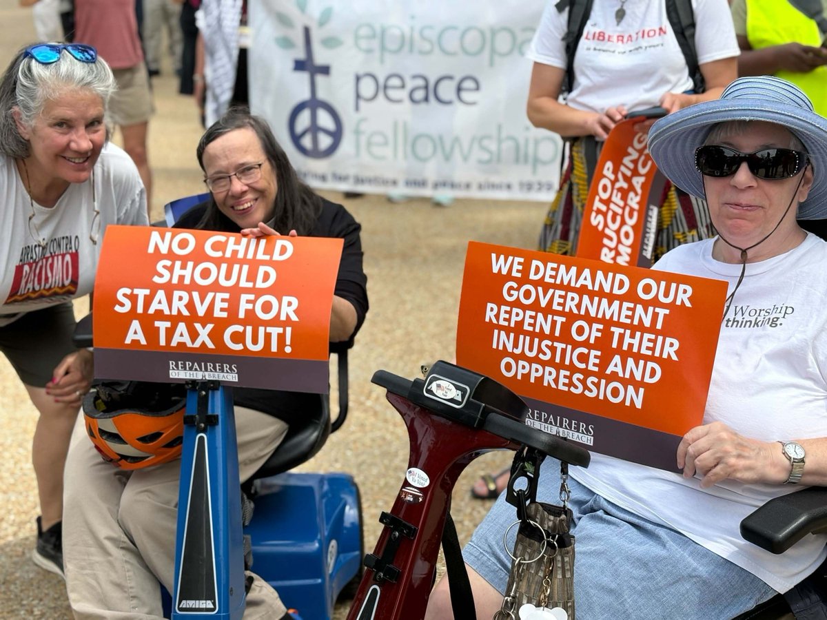 It was a powerful Pentecost Witness at the Capitol. Faith leaders + communities gathered in song, prayer, &amp; truth-telling. The work isn’t done—but when people of faith unite, hope rises. Let us continue demanding a moral budget for our nation ✊🏽🙏🏽
