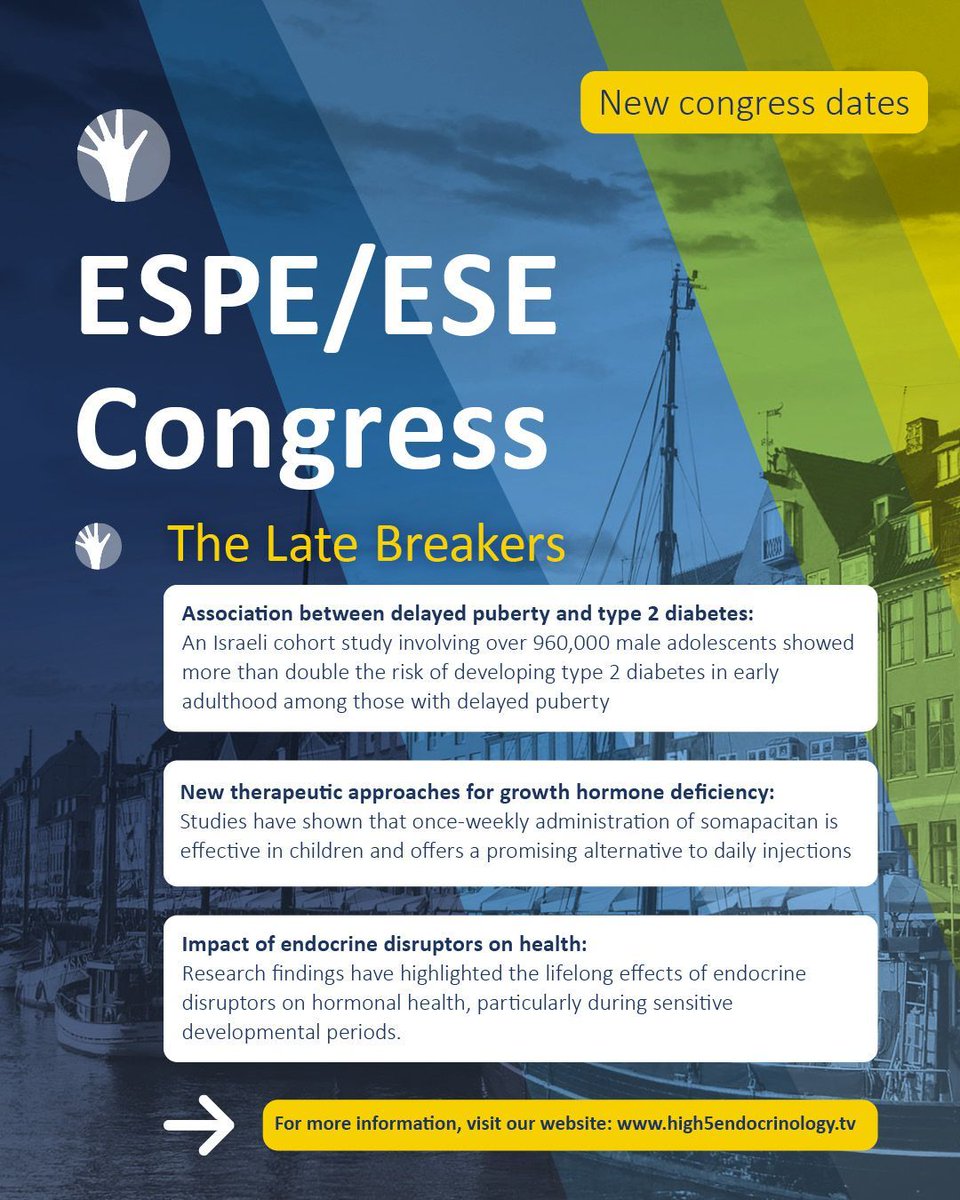 high5md's tweet image. May 2025 Highlights: New studies, updated clinical guidelines, and key takeaways from the ESPE Congress. Swipe through the most important insights – compact, clear and at a glance.

#HealthProfessionals #MedicalNews #InCaseYouMissedIt #HormoneHealth
#ESPE2025 #ClinicalGuidelines…