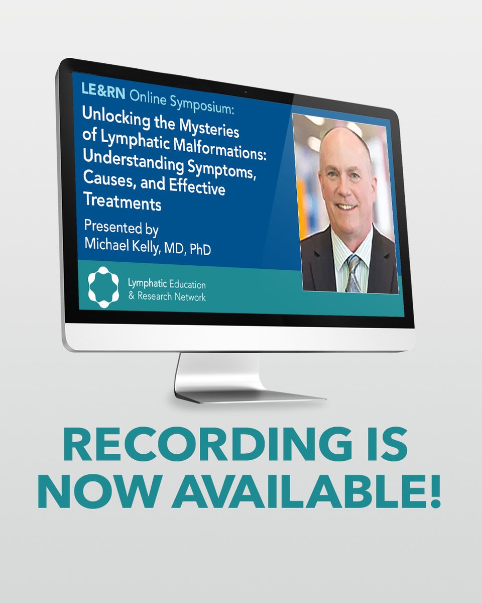 Watch the free symposium recording at lymphaticnetwork.org/symposium-seri…